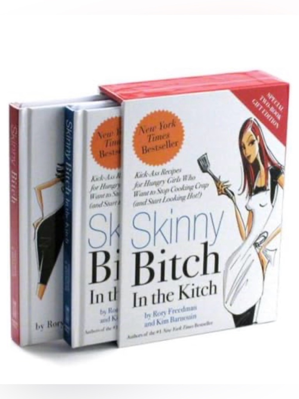 The Skinny B*tch book series by Kim  2pack in box